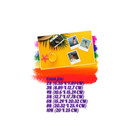 cetak foto/print foto 2r,3r,4r,5r,6r,8r,10r