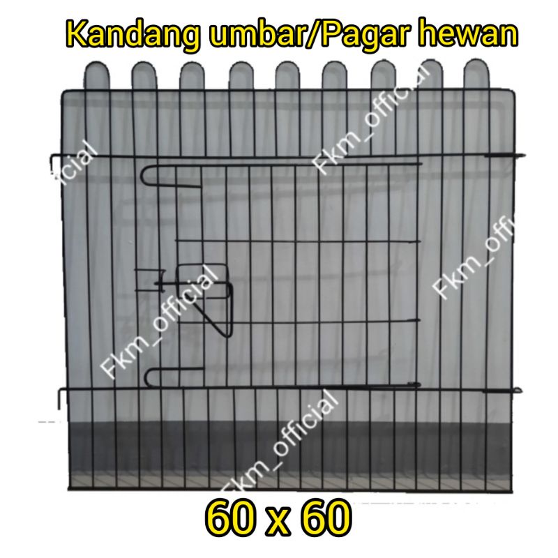 Kandang pagar 60x60 lembaran polos