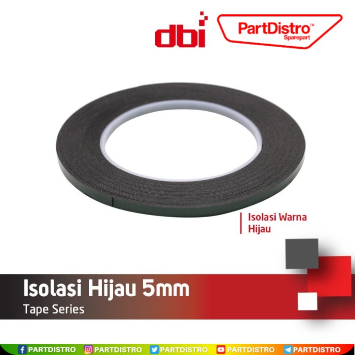 

Isolasi Double Tape Foam Busa 5mm Hijau