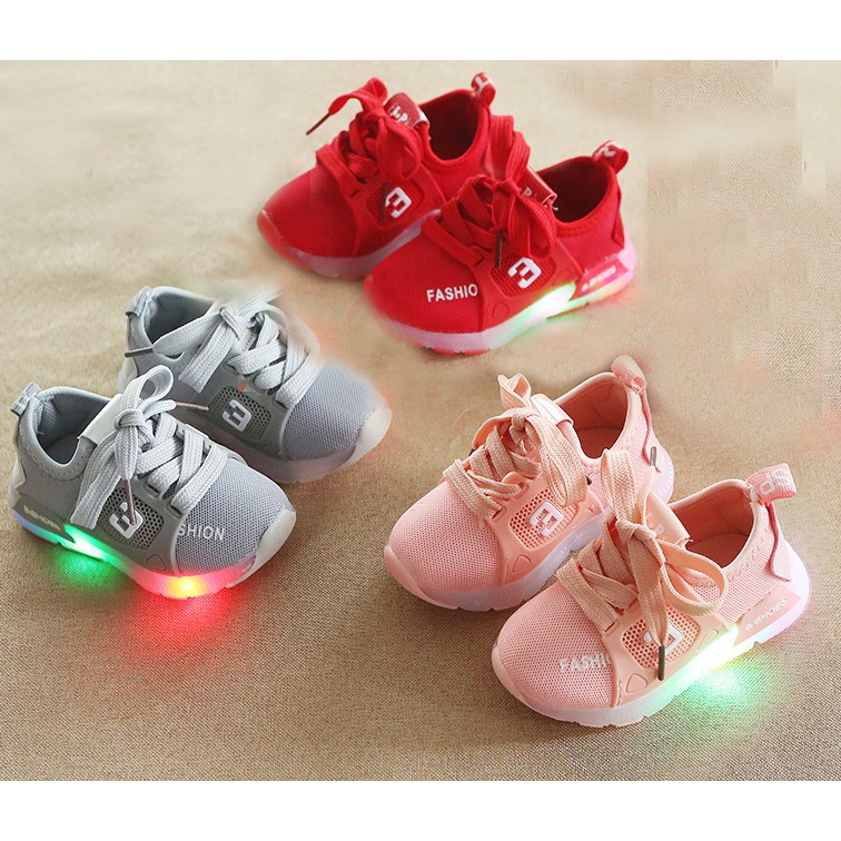 SEPATU ANAK LED SPORT LITTLE TRI NEW ARRIVAL