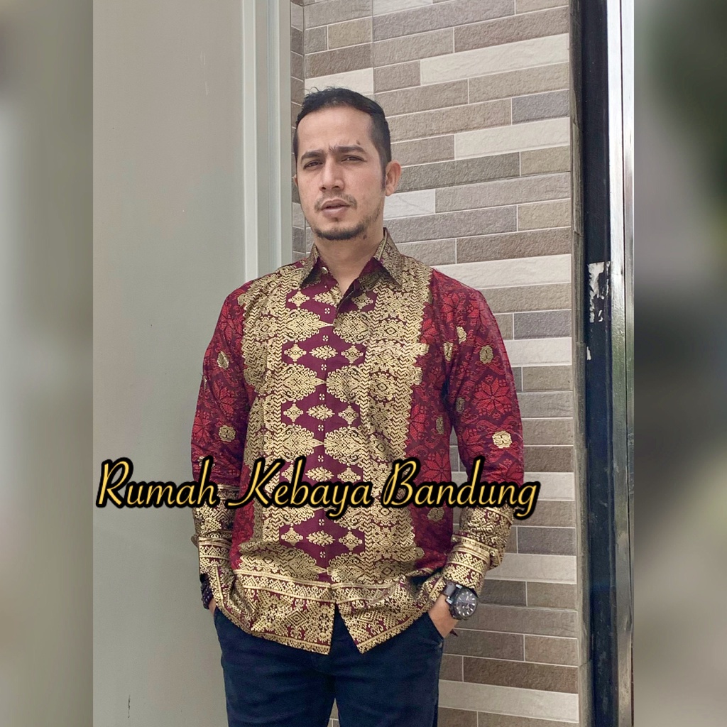 KEMEJA DIANDRA MOTIF SONGKET PALEMBANG FULL PURING UNTUK COUPLE SETELAN DIANDRA BATIK JUPRI BAJU KONDANGAN BAJU WISUDA  MOTIF SONGKET PRINTING RUMAH KEBAYA BANDUNG