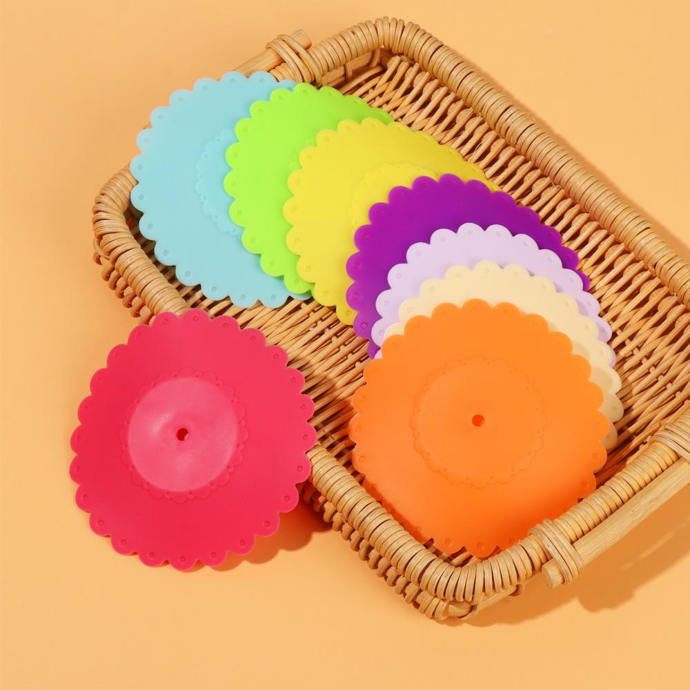 Solighter Penutup Cangkir Tidak Beracun Reusable Silicone Coffee Mug Sealed Cover