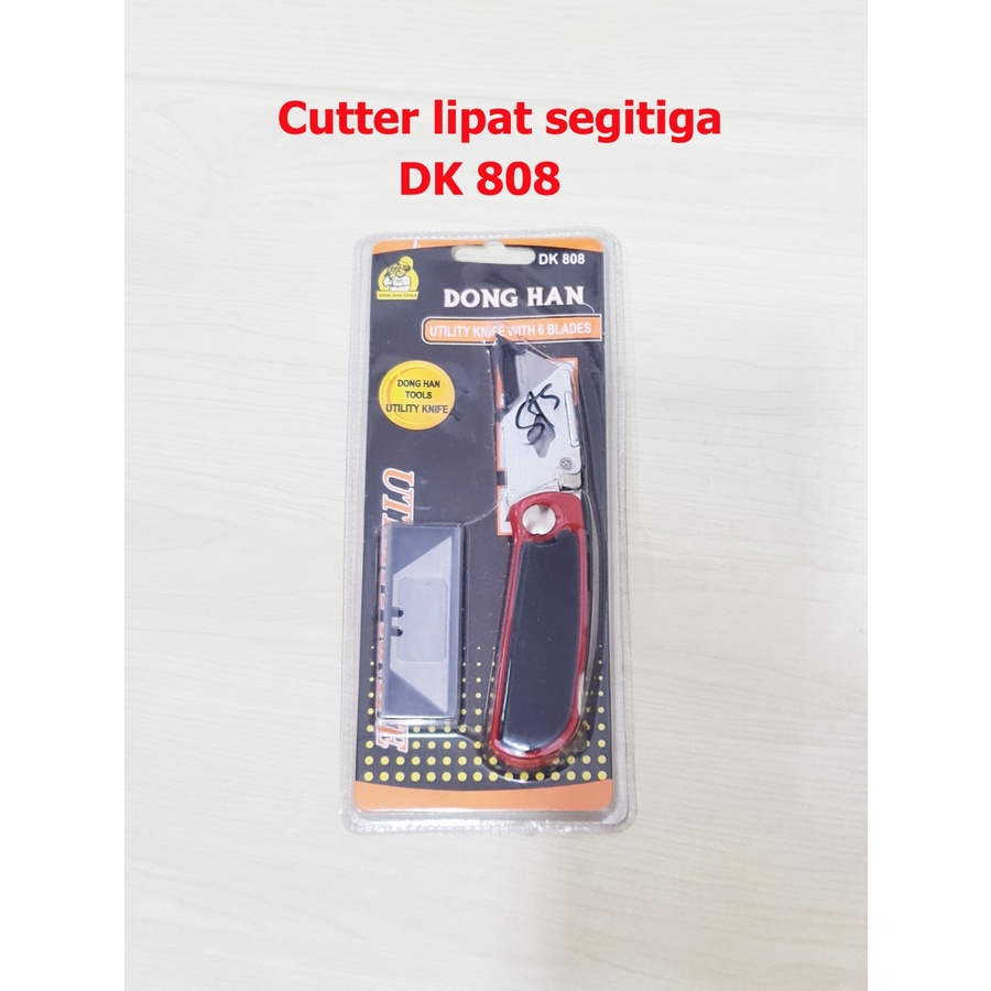 

Cutter Segitiga Dong Han DK 808 - cutter lipat