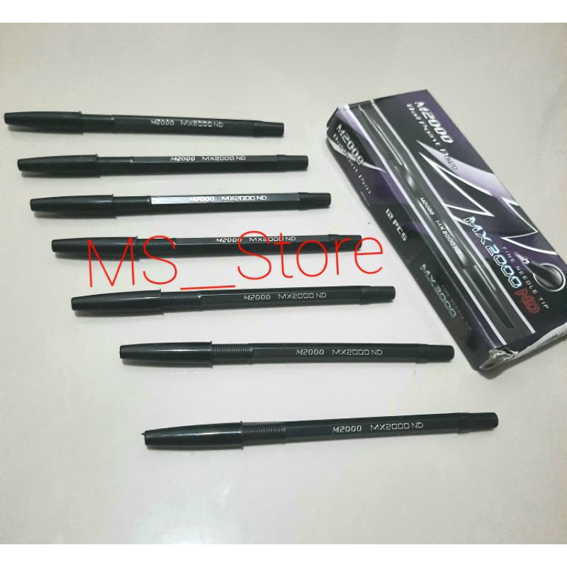 

1pc BOLPEN HITAM MX2000 Bolpoin pulpen tinta hitam