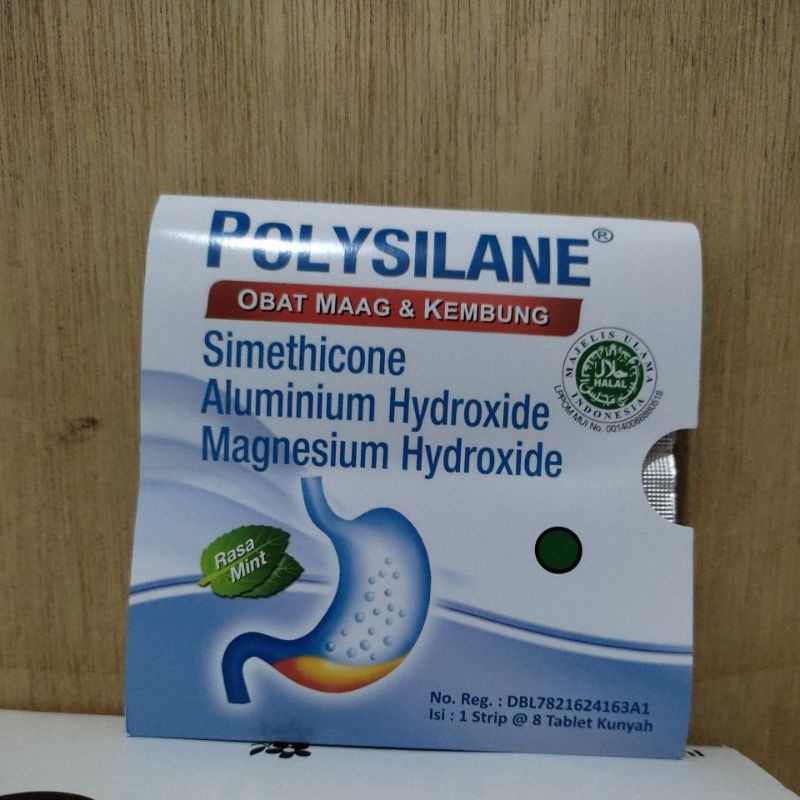 POLYSILANE per strip (8 tablet).