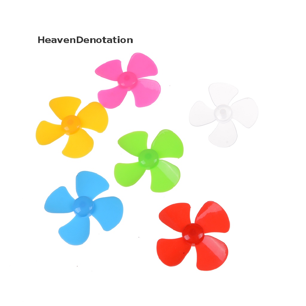 [HeavenDenotation] 6pcs High quality ABS Plastic Propeller 4 blade model accessories 2mm X 56mm