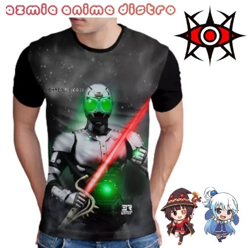 kaos printing anime Kamen Rider Black Shadow Moon