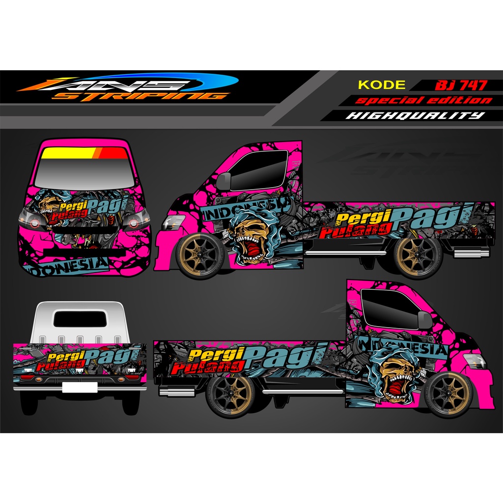 DECAL STICKER MOBIL RANMAX PICK UP, CARRY , L300 / DECAL PICK UP / DECAL GRANMAX / DECAL STICKER MOBIL