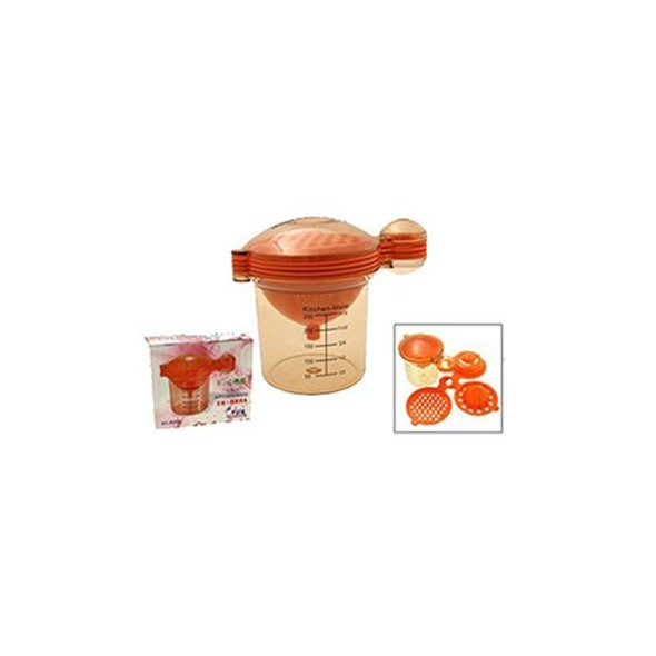 >>>>>] Kitchen Mate Set 5 in 1 Peras Jeruk Pisah Telur Corong Parutan Wadah U