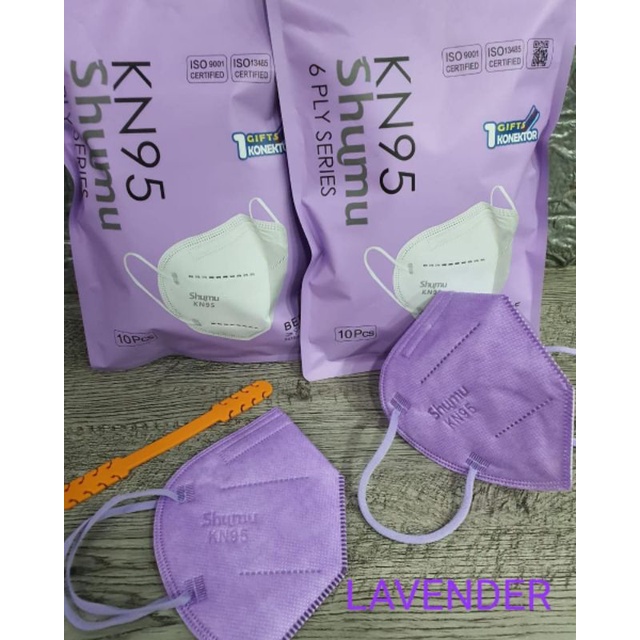 Masker KN95 Shumu warna cantik-cantik