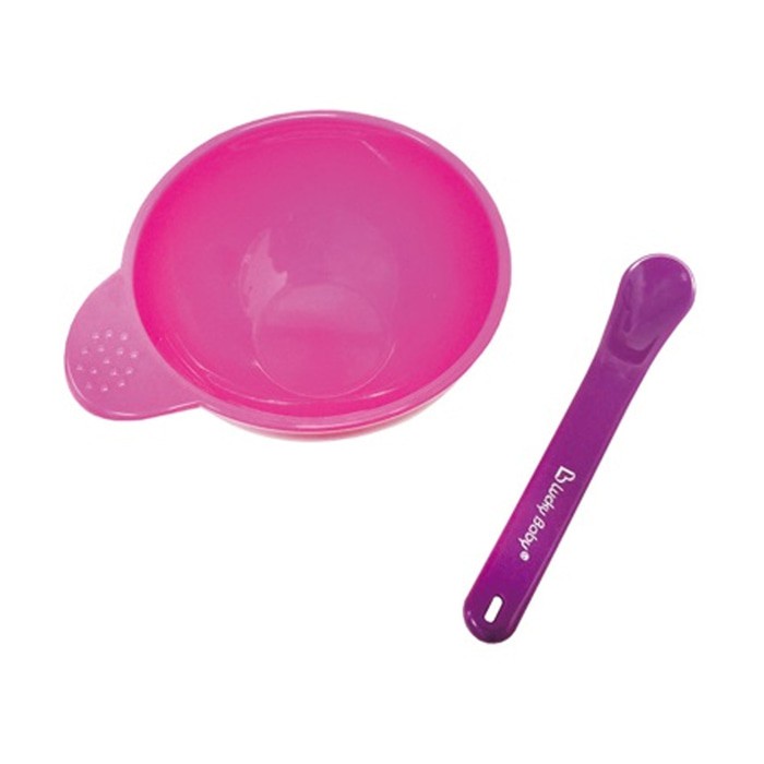 LUCKY BABY EASY GRIP BOWL WITH SPOON