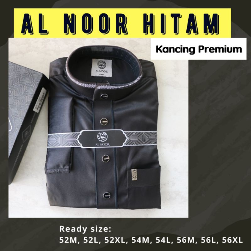 JUBAH AL NOOR BORDIR NON MANSET KEMASAN EXCLUSIVE _ SPESIAL HITAM
