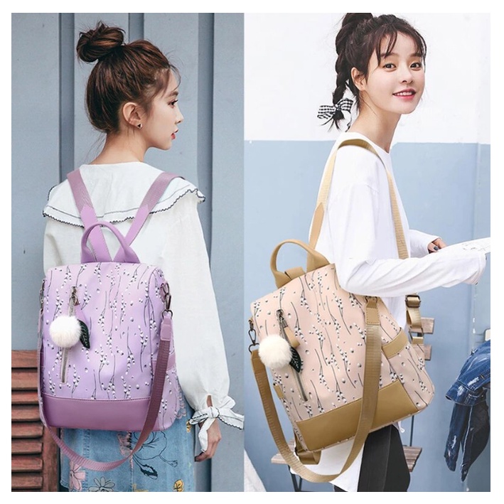 TAS RANSEL IMPORT WANITA ANTI AIR BACKPACK PUNGGUNG SEKOLAH KERJA J173