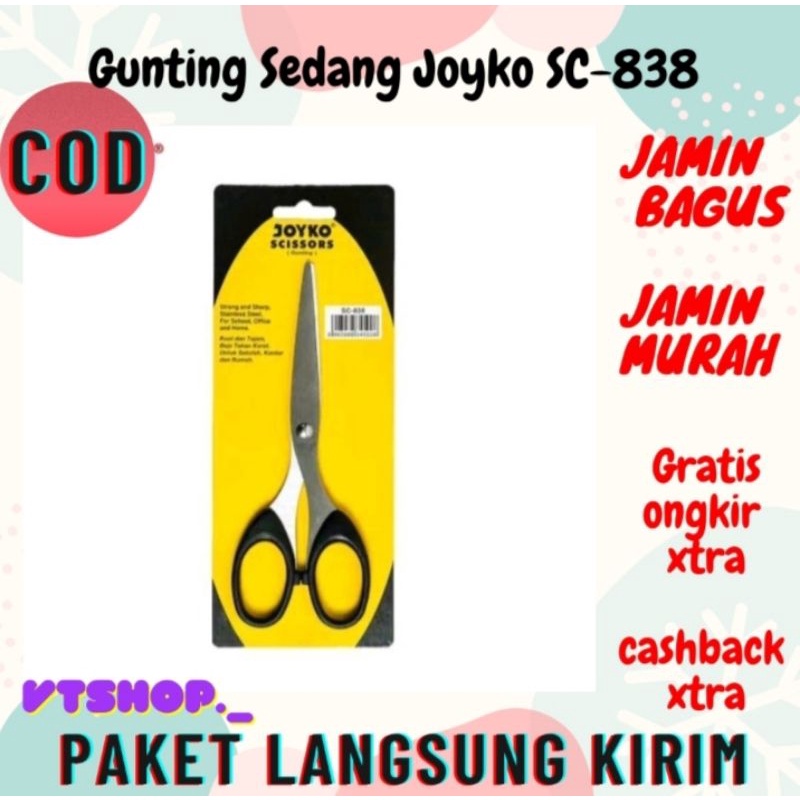 

V575 - Gunting Sedang SC-838 Joyko / Gunting Tajam / Gunting Potong Kertas / Joyko SC-838
