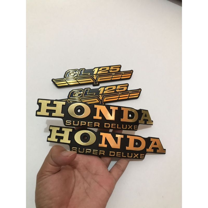 Emblem Tangki Tengki GL100 Emblem Tempong Box Aki GL100 Import Non Original