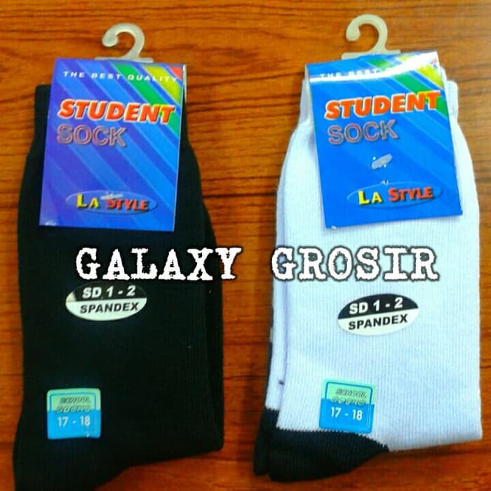 [6pcs]Kaos Kaki Sekolah Anak SD La-Style 17-18