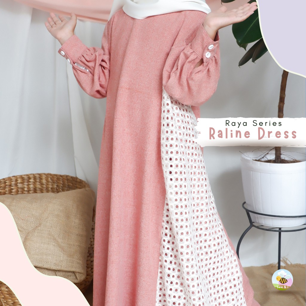 Gamis Anak Raline Brokat Mewah Lembut