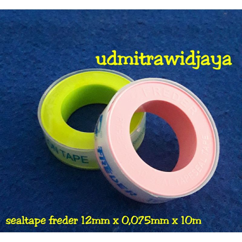 Seal tape / selotip kran freder / isolasi kran 12mm x 0,075mm x 10m sealtape / sealtape freder