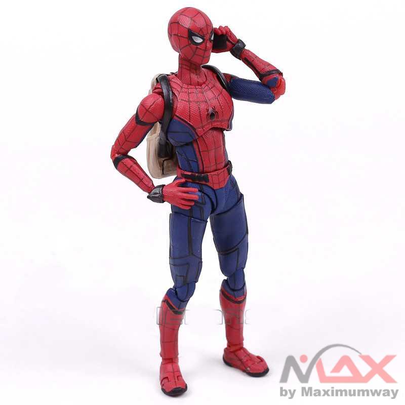 SHFiguart Spiderman Action Figure Warna merah/Biru