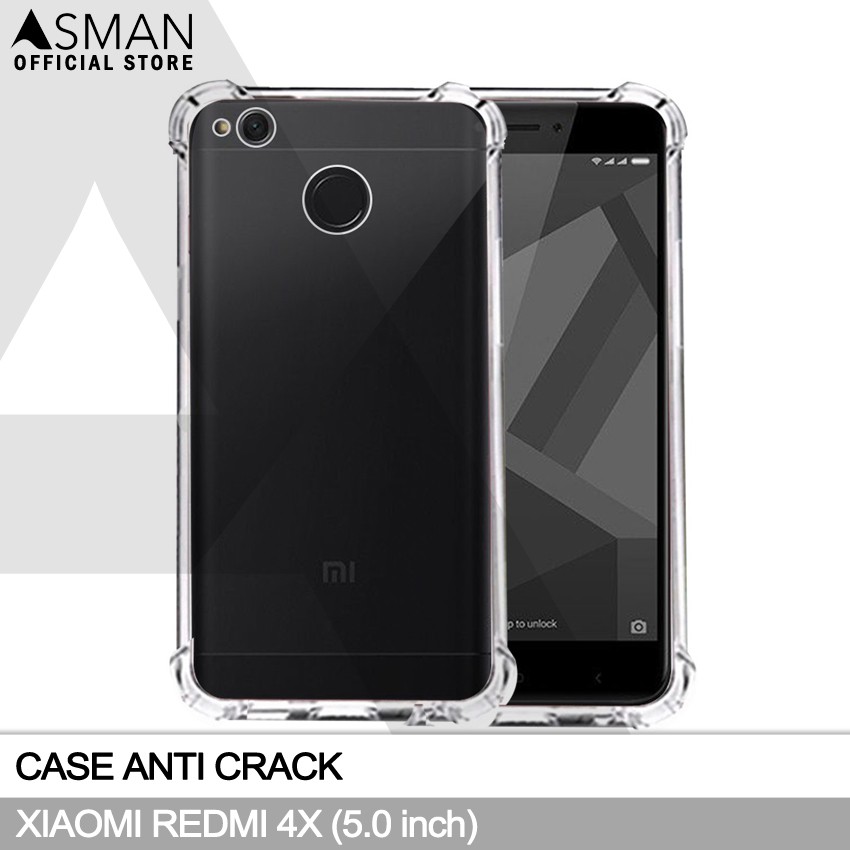 Anti Crack Xiaomi Redmi 4X (5.0&quot;) | Soft Case Anti Bentur - Clear