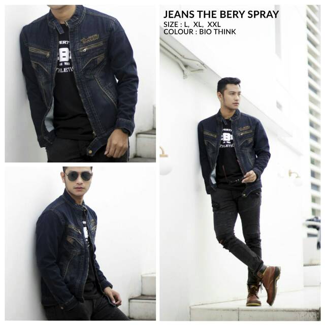 Jaket Jeans Jumbo Pria