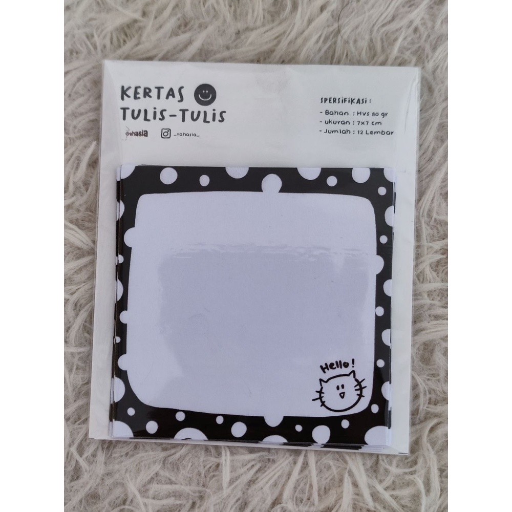 

Rahasia Memo Pad / Kertas Catatan