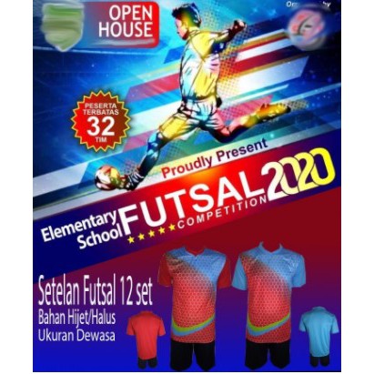 Setelan Futsal Team Futsal Tshirt Futsal Kaos Pertandingan Futsal Pakaian Olahraga Pria wanita