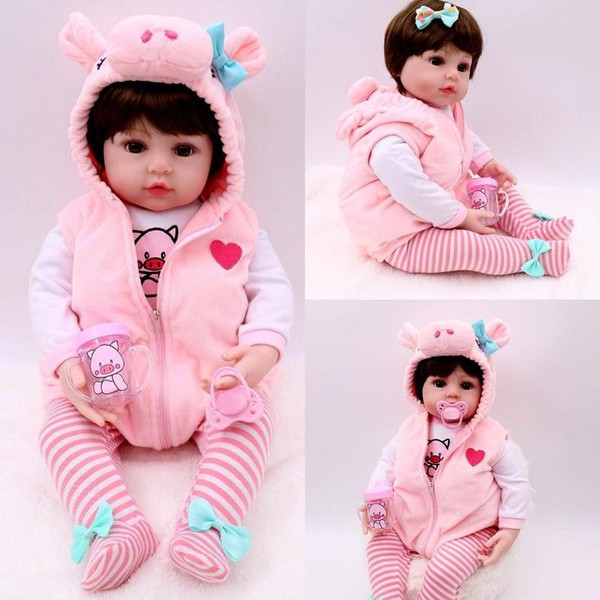 Boneka Bayi Cantik Seperti Asli Lembut Silicone Baby Dolls Lovely Home Doll Baby