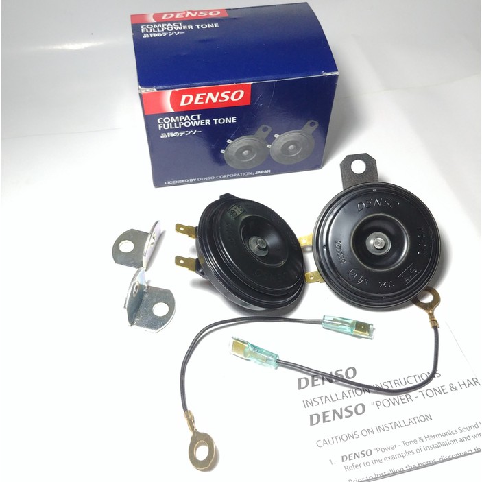 Klakson Denso Disc Double 1 Set 2 Pcs 12 V Plus Kabel