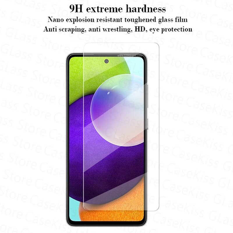 PAKET Tempered Glass Layar Clear Samsung A52 2021 + Tempered Glass Camera Back Lens