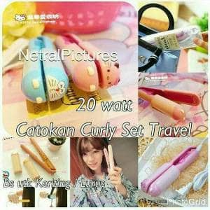 Catok Rambut Mini Lurus Keriting Karakter 2 IN 1 Design By KEMIER