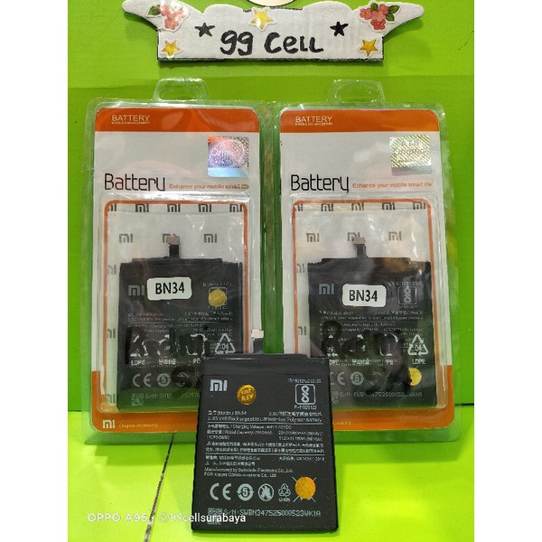 Baterai | Battery | Batre Redmi 5A | Baterai BN 34 Original