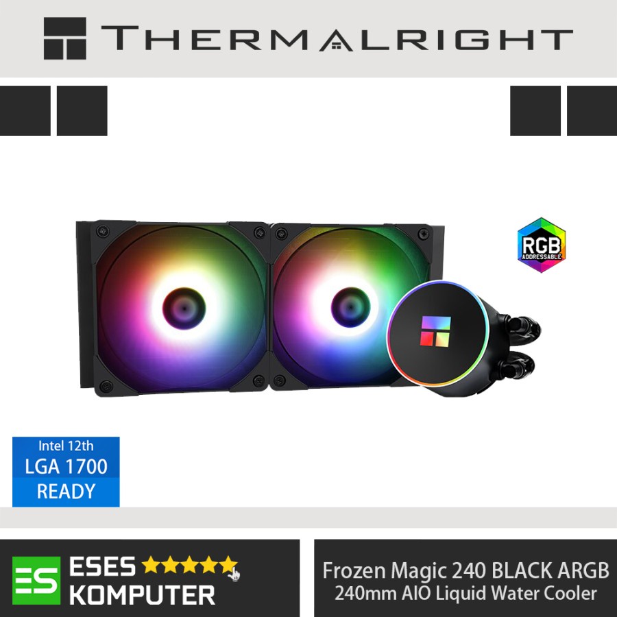 THERMALRIGHT Aqua Elite 240 ARGB Black | AIO 240mm CPU Liquid Cooler