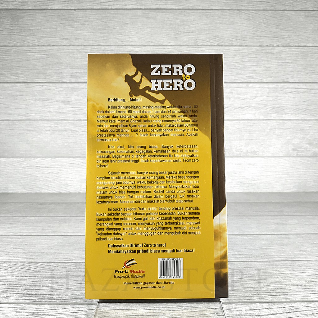 Buku Zero To Hero - Pro U Media 100% Original