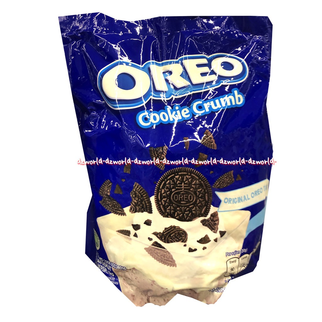 Oreo Cookie Crumb 1kg Original Oreoo Snack Cemilan Kemasan Pouch Plastik untuk Kue atau Minuman