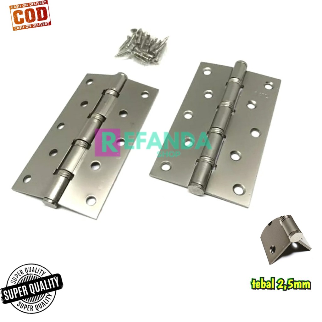 Engsel 5 inch / Engsel lubang 5 / Engsel Daun pintu Besar & pintu kupu tarung