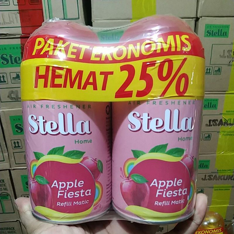 STELLA HEMAT REFFIL 225ml MULTIPACK( 1 BOX ISI 12pc) PROMO