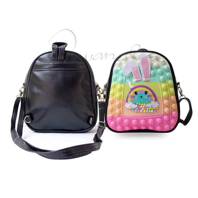 Tas slempang pop it rabbit tas anak tas sekolah