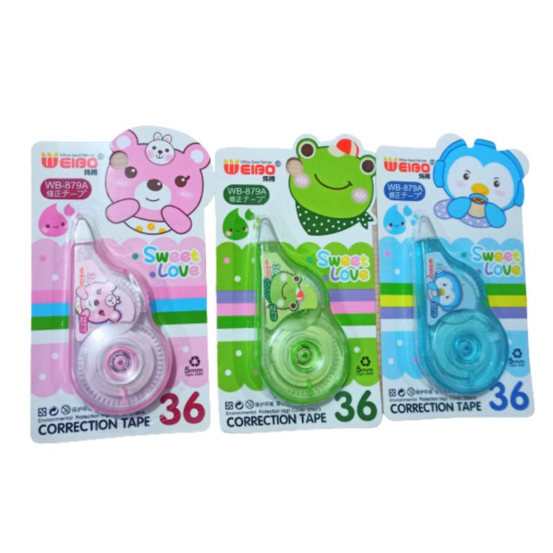 

TIPE X KERTAS CORRECTION TAPE WEIBO 36