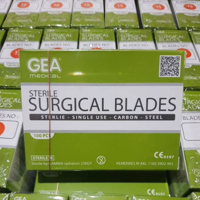 Pisau Bedah GEA no 15 / Surgical Blade / Bisturi / Mata Pisau