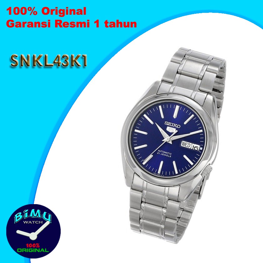Seiko 5 SNKL41K1 Automatic White Dial - Jam Tangan Pria SNKL41