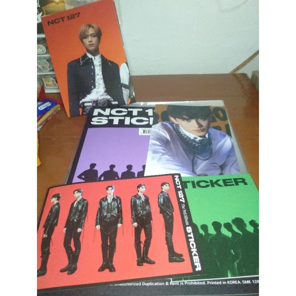 [BOOKED] UNSEALED NCT 127 Sticker PB ver. PC mark