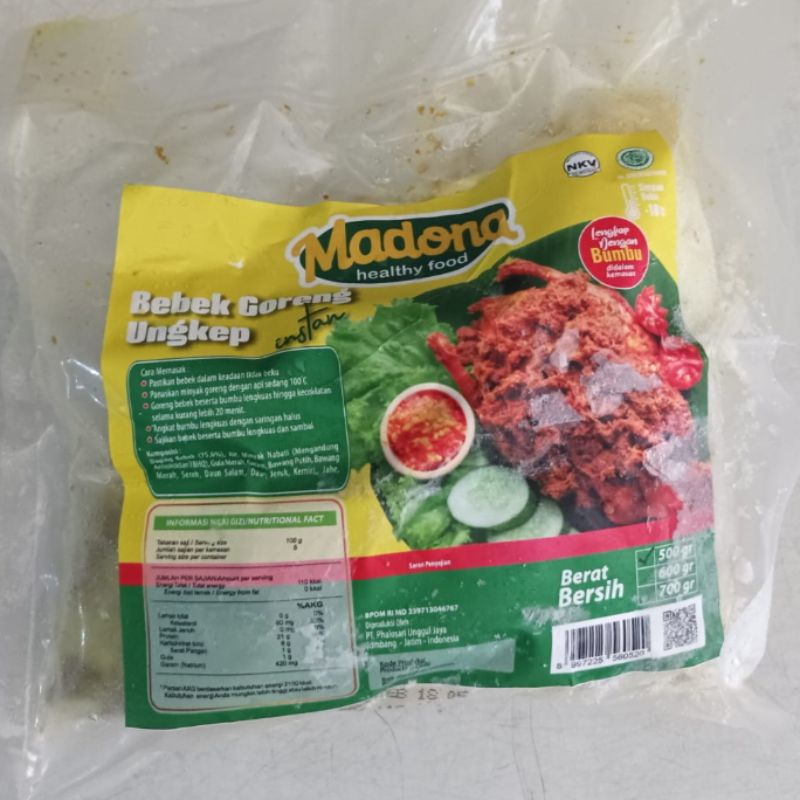 

BEBEK GORENG UNGKEP MADONA 1 ekor