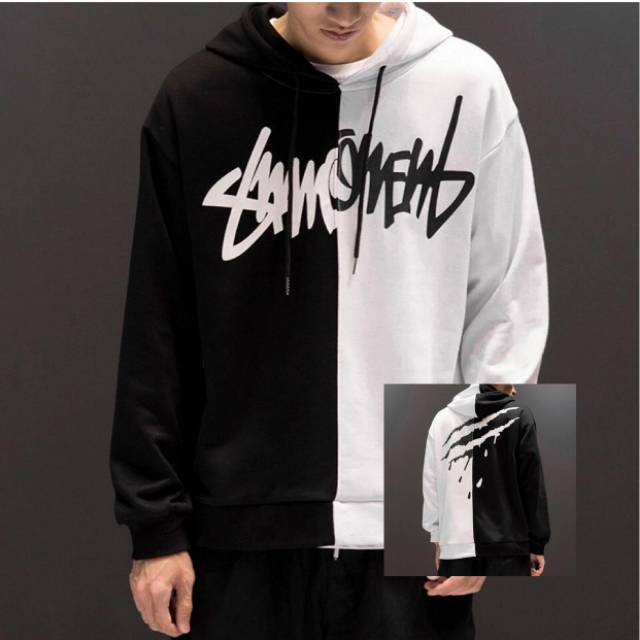 TOTOTAshop.Sweater hoodie HOGAN,(2 ukuran)Bahan banyterry premium,motif sablon halus.real pict