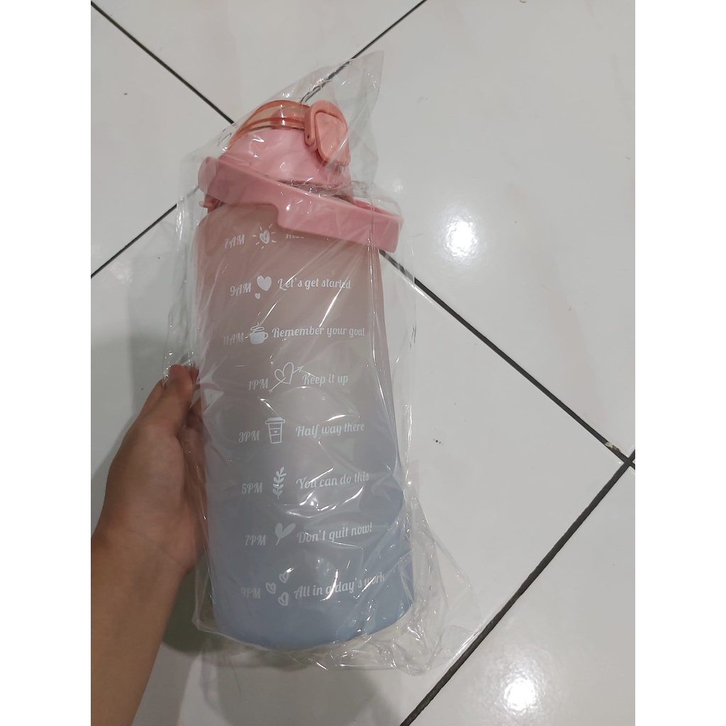 Botol Minum 2 Liter  Viral Botol Pelangi Botol Minum Motivasi