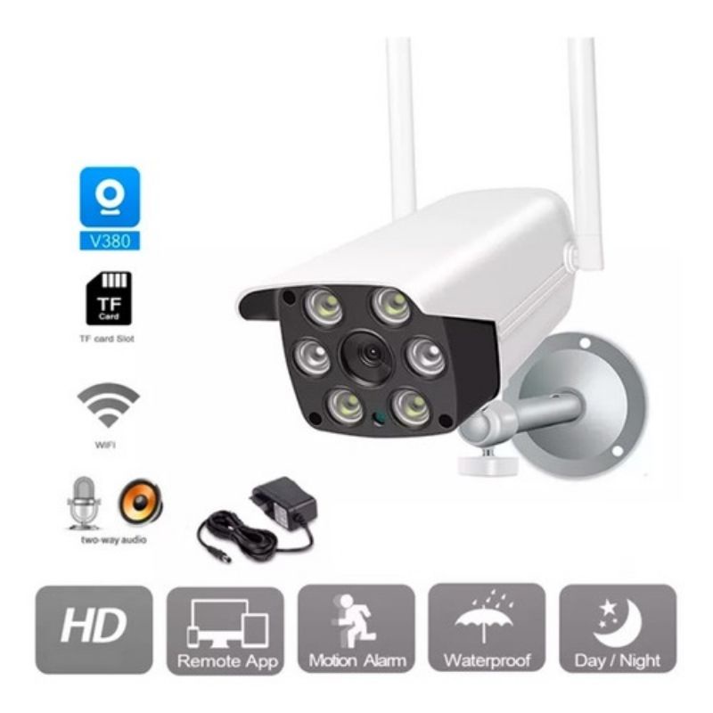 CCTV OUTDOOR V380 IP CAMERA CCTV WIFI 8MP OUTDOOR FULL HD 1080P CCTV APP V380PRO / MALAM BISA BERWARNA