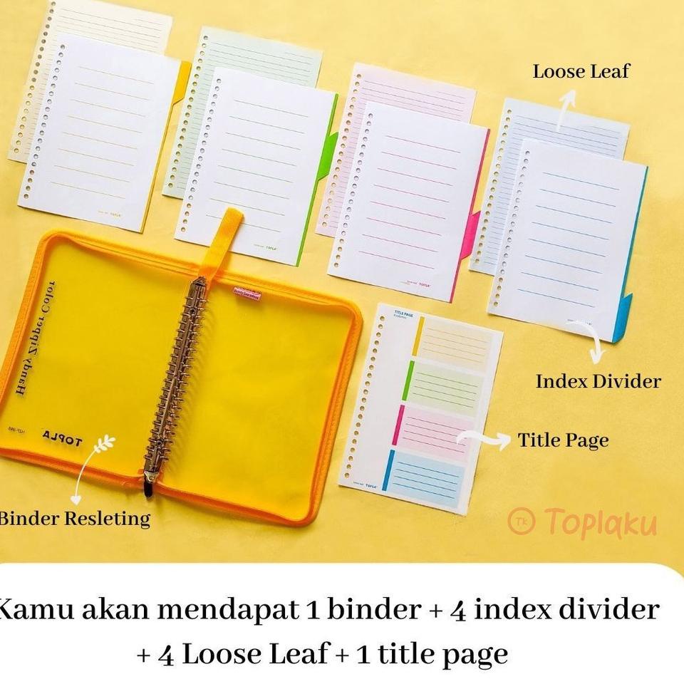 

Pasti Murah KTSE9 TOPLA Premium Binder A5 Polos 20 Ring Anti Air Resleting Transparan Notebook Buku Kuliah Note Sekolah Transparant Bening Zipper Clear Aesthetic Lucu 97 Dijual Murah