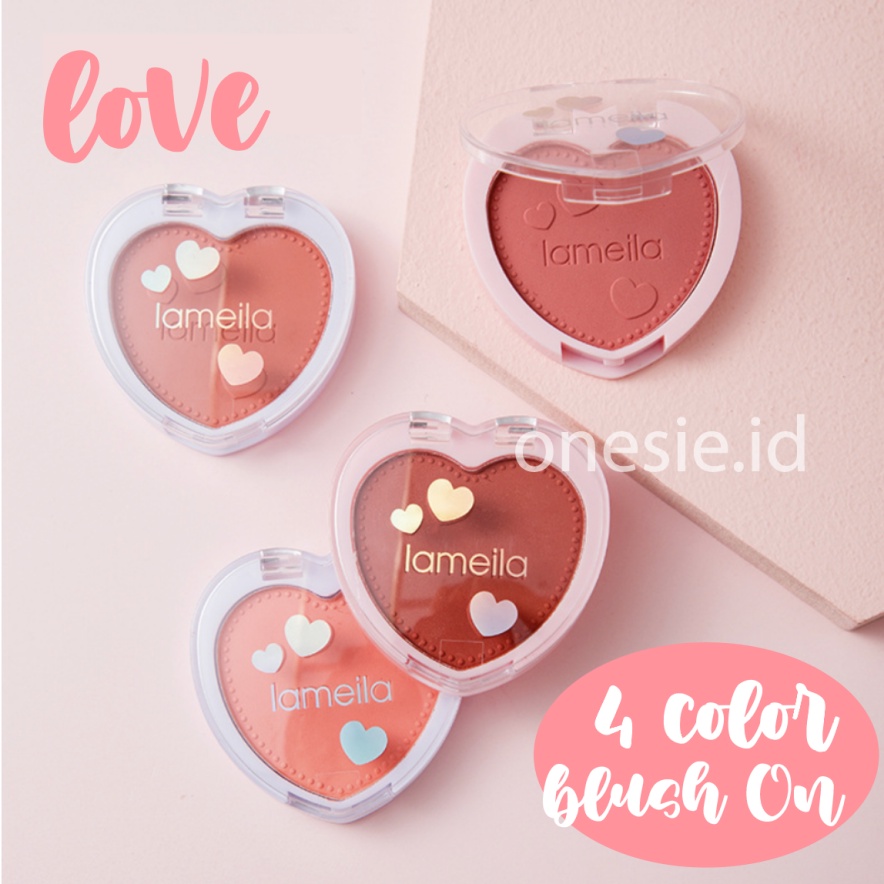 LAMEILA Love Natural Orange Peach Rouge Blush 4 Color Blush On LA058 5107