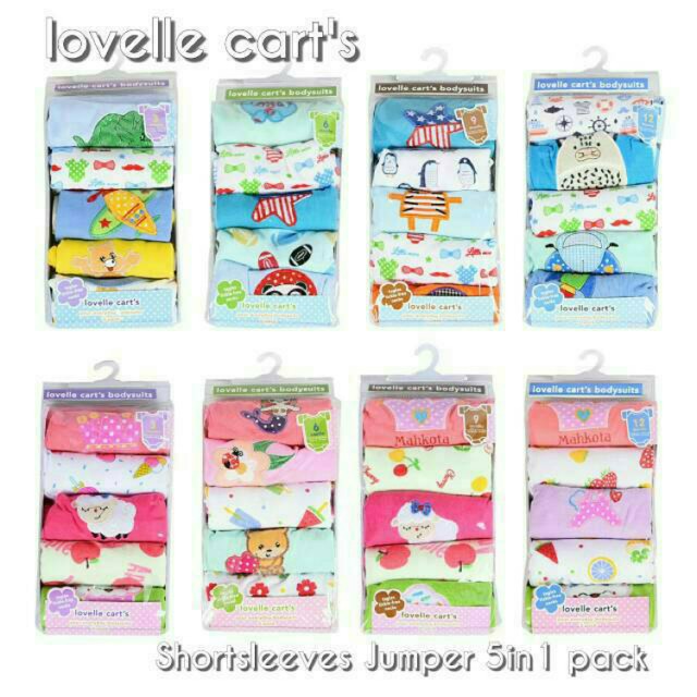 Jumper Bayi Lovelle cart's 5in1 lengan pendek [SNI] TERMURAH!!!