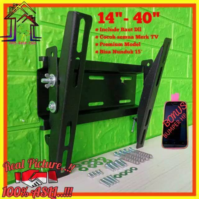 Bracket tv LED 14" murah/breket tv murah